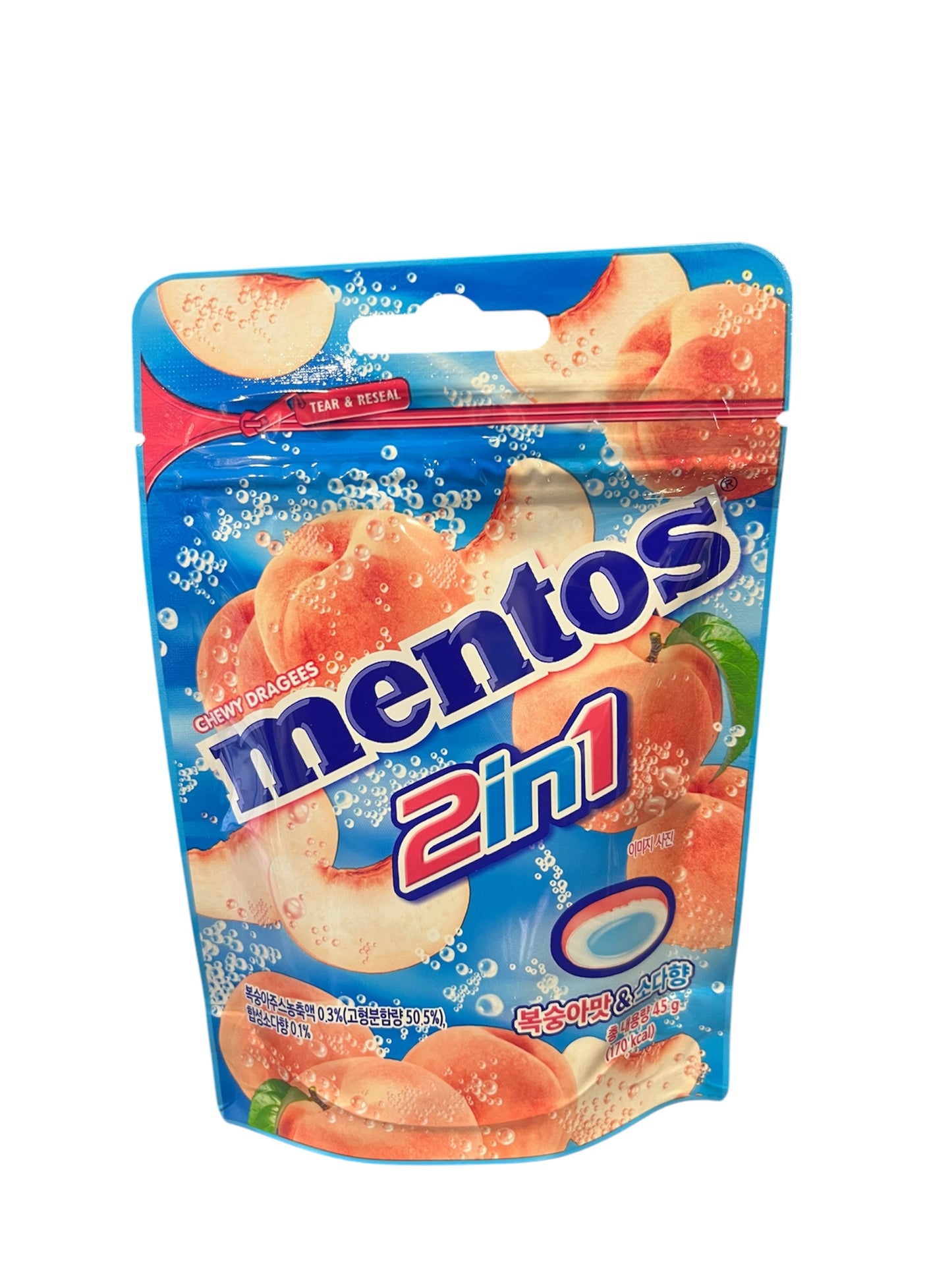 Mentos Duos - Pêche Blanche Pétillante
